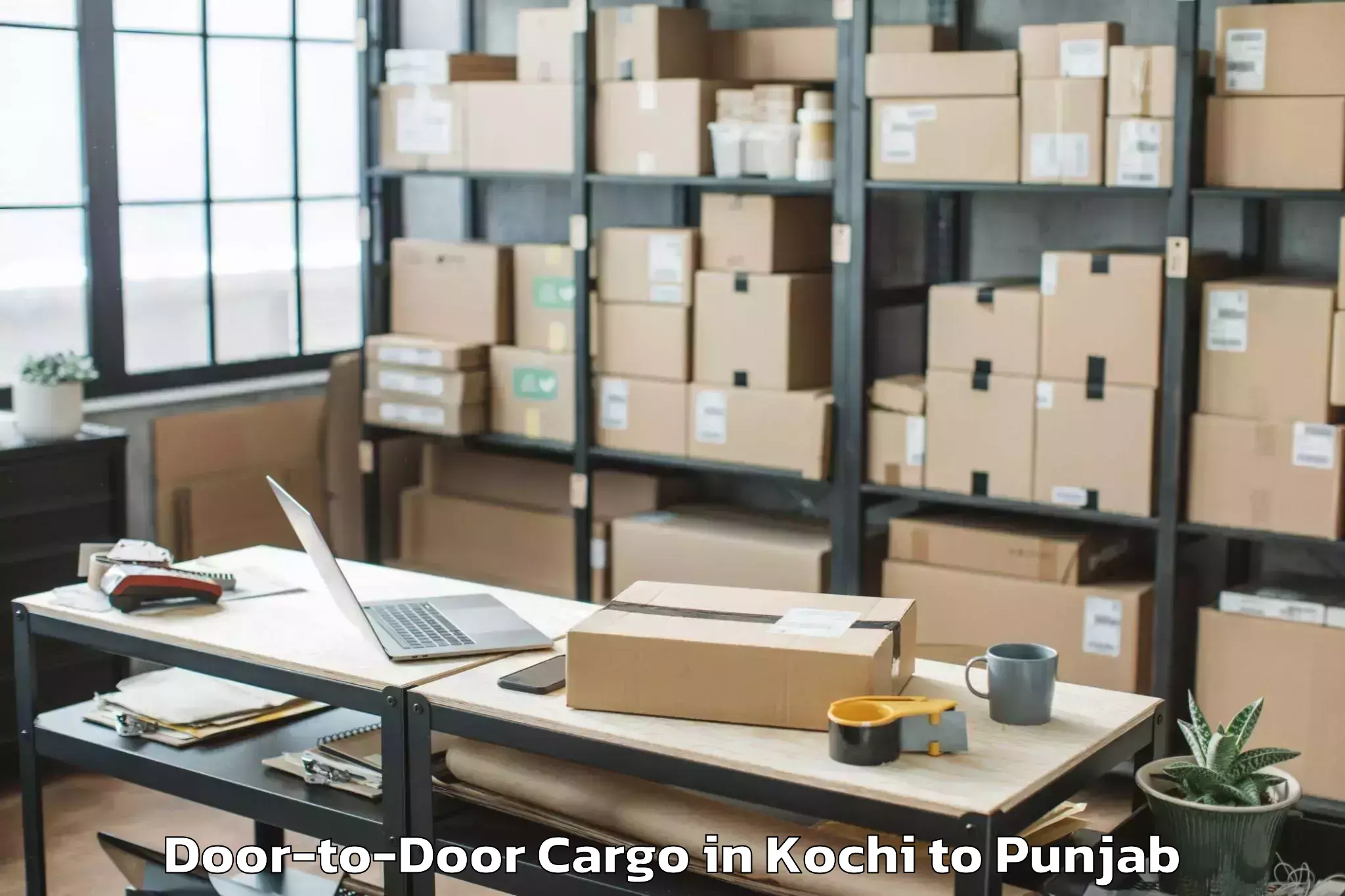 Leading Kochi to Ansal Plaza Mall Ludhiana Door To Door Cargo Provider